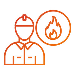 Fototapeta premium Firefighting Unit Icon Style