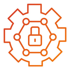 Cyber Security Icon Style