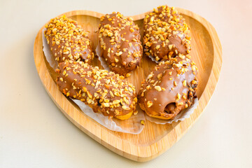 Turkish pastry product , tasty pogaca. Turkish Pastries; pogaca, borek, acma, ay coregi at patisserie showcase.