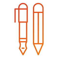 Pen And Pencil Icon Style