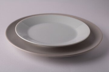 photo of two plates standing on top of each other