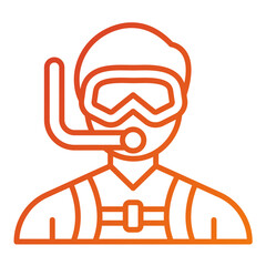 Diver Male Icon Style