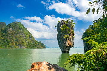 Thailand James Bond island in the sea