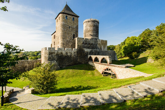 Medieval stone royal gothic castle in Bedzin, Upper Silesia, Poland
