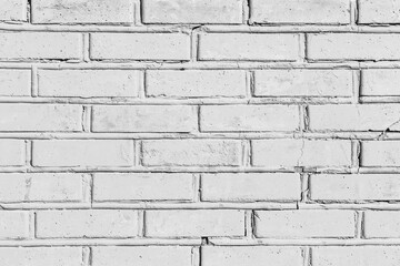 White light brick wall texture old design vintage background