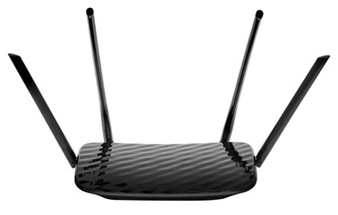 Modern Wi-Fi router for 5G, - obrazy, fototapety, plakaty