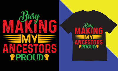 Black History Month T-Shirt Design.