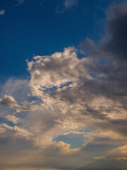 Fototapeta premium beautiful clouds at sunset