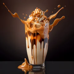 Foto auf Acrylglas caramel milkshake © Ahmed Shaffik