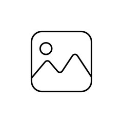 Photo gallery icons for app or website. Vector illustration isolated on white backround