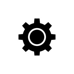 Setting Icon vector. Simple flat symbol on white background