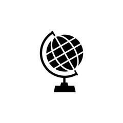 Globe icon vector. internet web sign symbol. vector illustration on white background