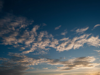 beautiful clouds at sunset