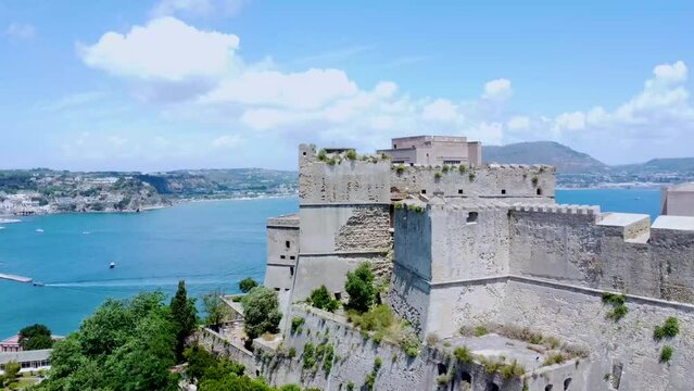 Amazing view on Castle Aragonese Baia	