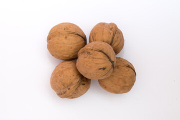 Big brown walnut large nuts. 