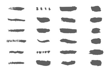 Gray brushes, isolated vector brushes