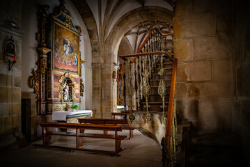 Fototapeta premium Iglesia de San Sebastian en Rinosa Cantabria España Europa