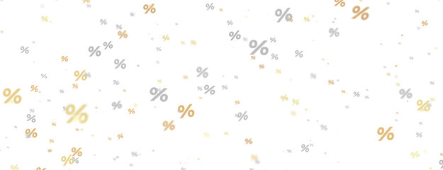 Blurred sale background.