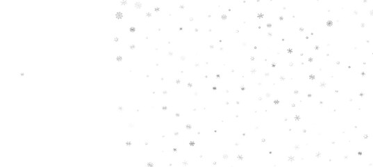 With Realistic Snowflakes Overlay On Light Silver Backdrop. Xmas Holidays  png
