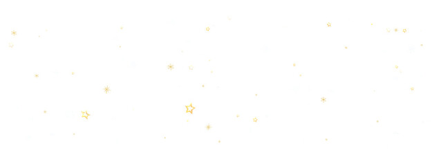 golden openwork shiny snowflakes, star, 3D rendering.