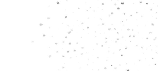 With Realistic Snowflakes Overlay On Light Silver Backdrop. Xmas Holidays  png