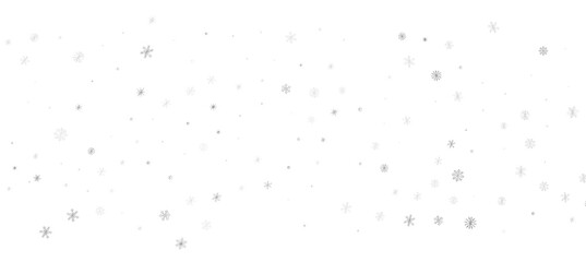 Fototapeta na wymiar Snowflakes and bokeh lights on the blue Merry Christmas background. 3D render