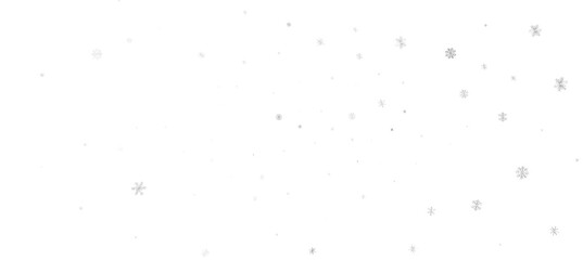 Snowflakes and bokeh lights on the blue Merry Christmas background. 3D render