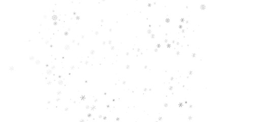 Christmas background design of snowflake and snow falling in the winter 3d illustration