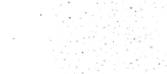 With Realistic Snowflakes Overlay On Light Silver Backdrop. Xmas Holidays  png