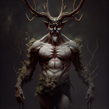 A fantasy forest spirit or demon.	