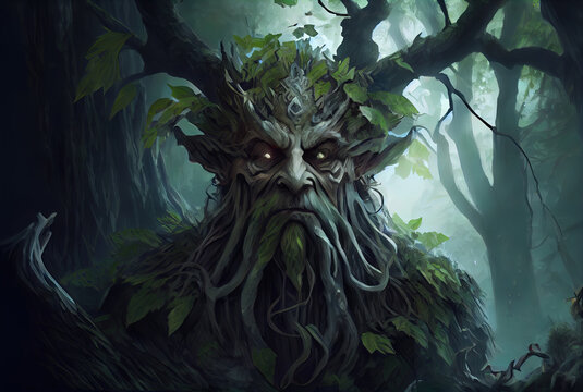 A fantasy forest spirit or demon.	