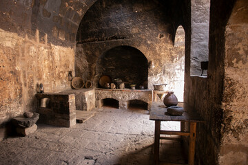 Old kitchens and utensils from the convent of Santa Catalina in Arequipa, Peru.