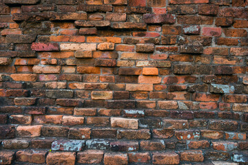  Old red brick wall texture background