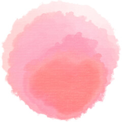 Watercolor brush splotch pink