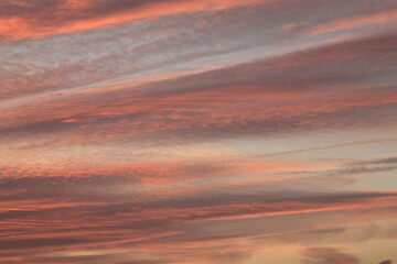 sunset in Europe, baltic sea