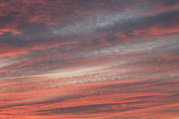 sunset in Europe, baltic sea