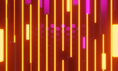 3d illustration rendering,gaming gamer background abstract wallpaper,cyberpunk style metaverse scifi game, neon glow of stage scene pedestal room