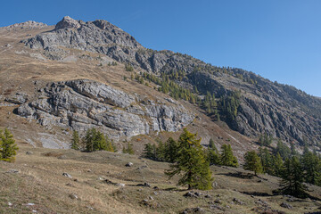 On the hike to Lac de La Partias in Partias Nature Park, near Puy-Saint-Andre and Briancon, France