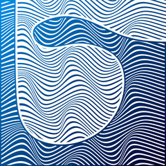 ABSTRACT COLORFUL GRADIENT WAVY LINE PATTERN BACKGROUND. COVER DESIGN 