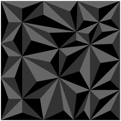 Abstract Black Triangle Geometric Patterns. Modern Design 