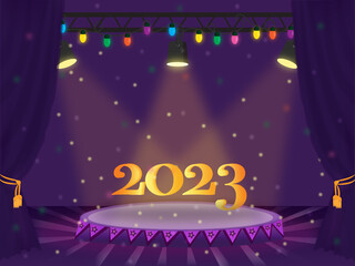 template 2023 calendar cover concept New Year 2023 