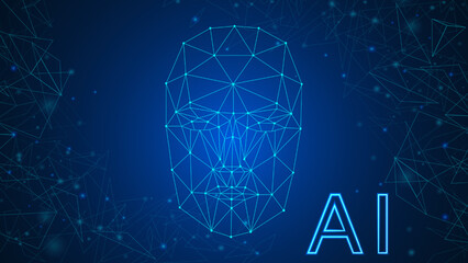 Futuristic Artificial Intelligence concept. 