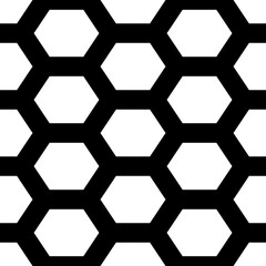 Hexagons. Honeycomb. Mosaic. Grid background. Ancient ethnic motif. Geometric grate wallpaper. Parquet backdrop. Digital paper, web design, textile print. Seamless ornament pattern. Abstract image