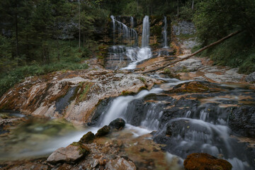 Weißbach-Wasserfall bei Inzell (Bayern).