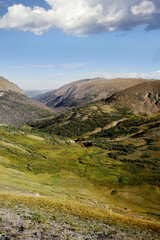 Valley view in Rocky Mountain National Park, Colorado