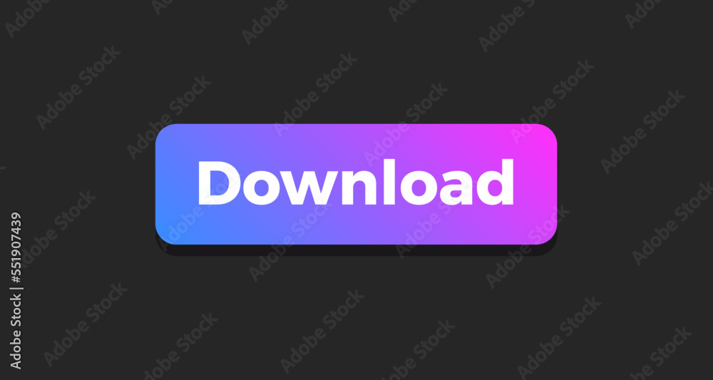 Sticker download isolated flat vector web button