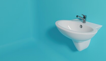 Lavamanos blanco de cerámica