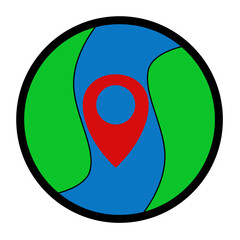 Place location map icon