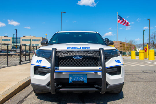 Massport Police Ford Setina SUV at Boston Cruise Port in Seaport District, city of Boston, Massachusetts MA, USA. 