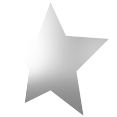 Star 3d - 5 point star - Christmas star isolated